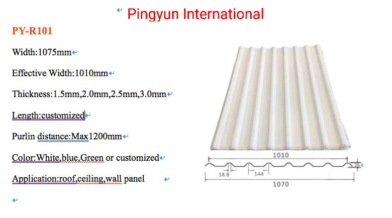 Corrugated PVC Sheet/PVC Cover Roof/Shingles Roofing