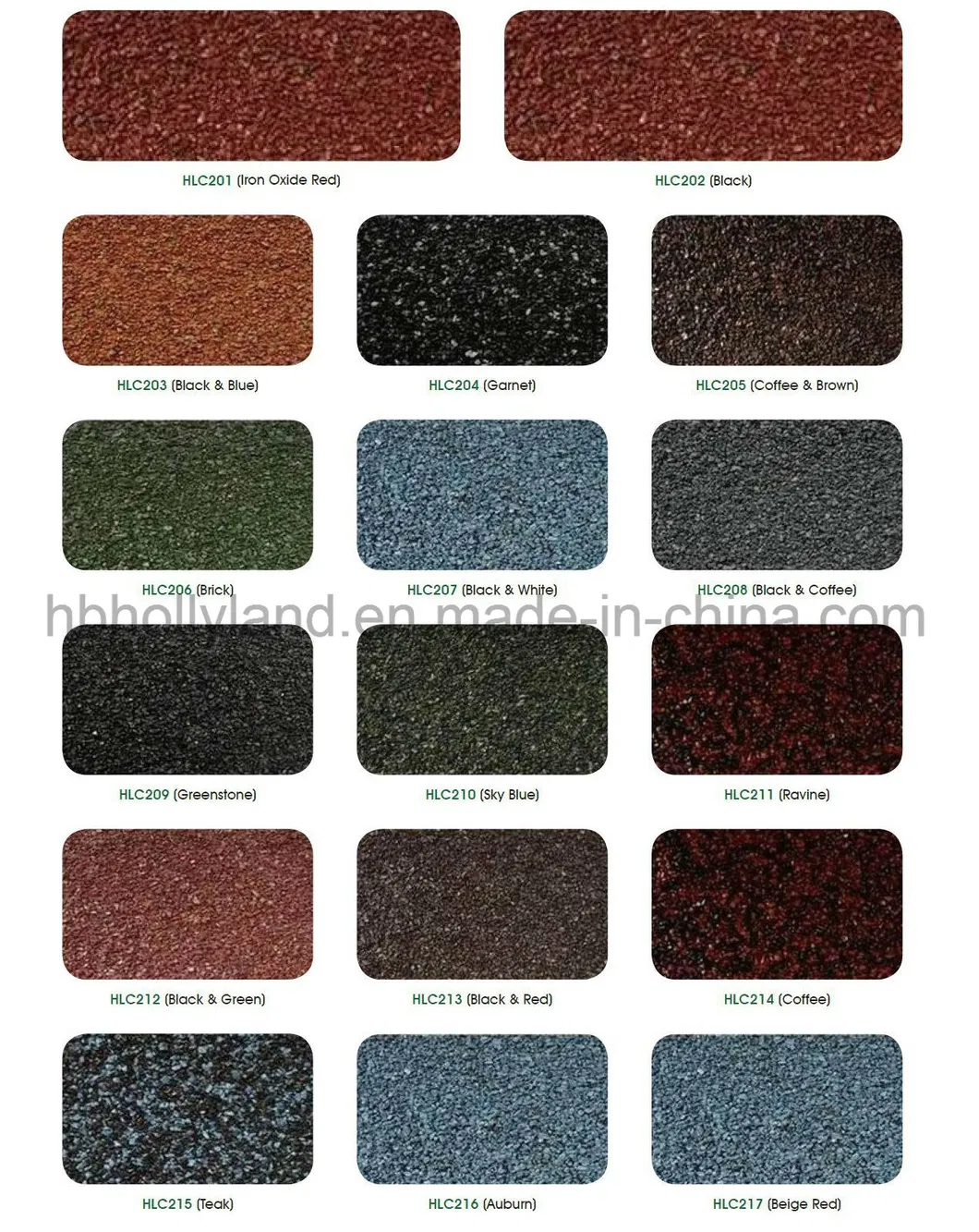 Corrugated Sheet Stone Chips Coated Metal Roofing Tile- Shingle Type