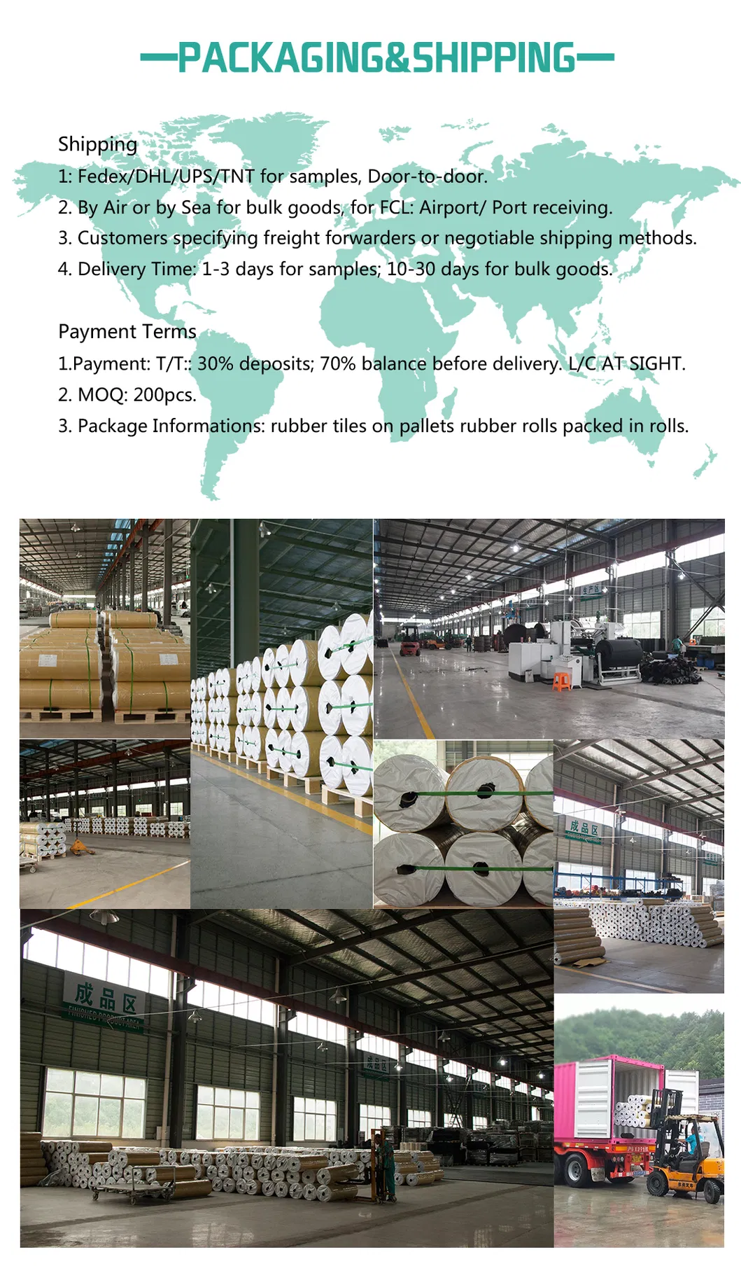 Customized New Generation Roll of Rubber Mat with EPDM Flecks Roll Recycled Colorful Rubber Flooring