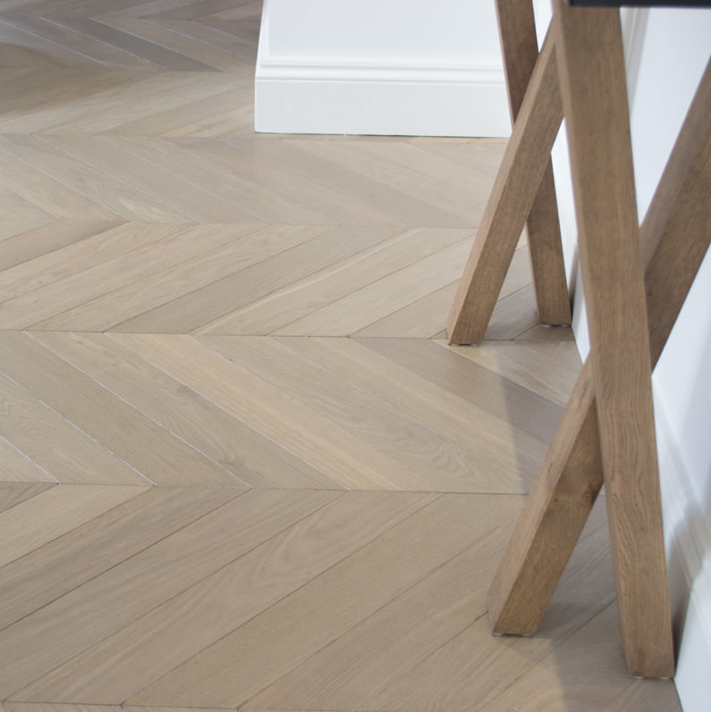 Dark Color Fishbone 45degree Antique Engineered Flooring