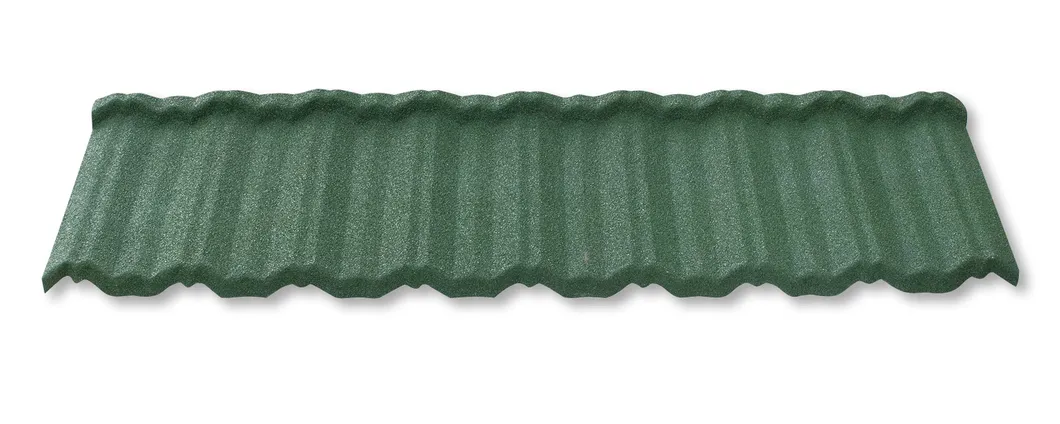 Dechant Roofing Materials 1340*420mm Stone Coated Steel Roofing Sheets Shingle Tiles