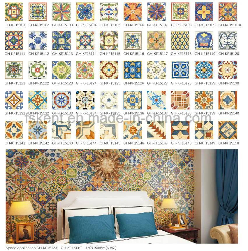 Decoration Flower Ceramics Floor/Wall Tiles