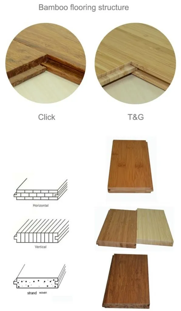 Different Color Residential Use Bamboo Flooring