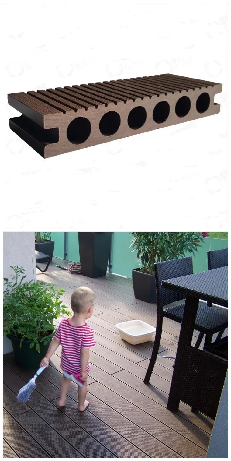 Druable Quality Warranty Wood-Plastic Composites Deck Floor for Outdoor Garden Landscape