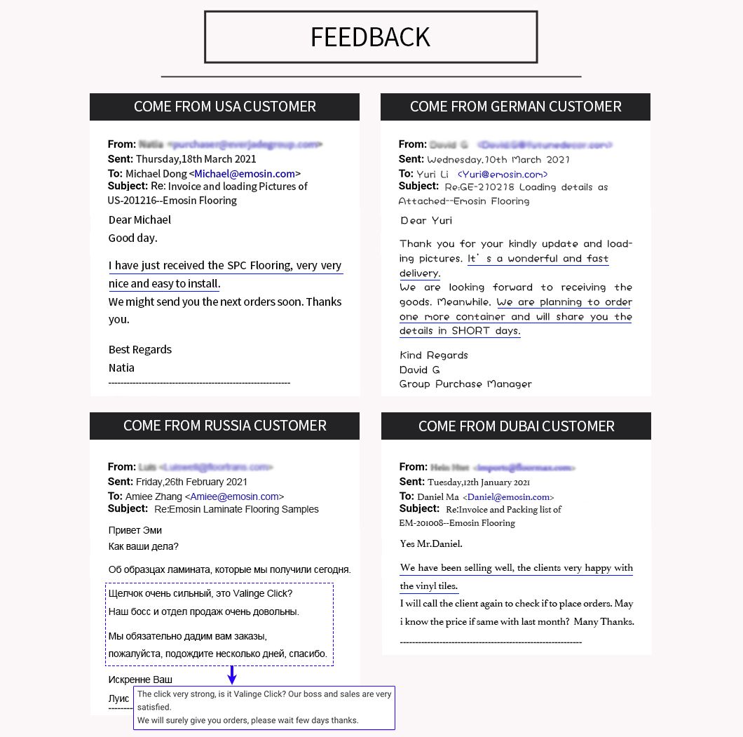 Dryback De Nuacute Cleo Riacutegido Anti-Rayado Lvt/PVC/Lvp/Rvp/Spc Suelo De Tablones De Material De Vinilo