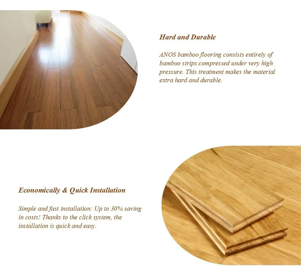 E0 Grade Home Decoration Kindergarden Bamboo Wooden Flooring Indoor Bamboo Floor