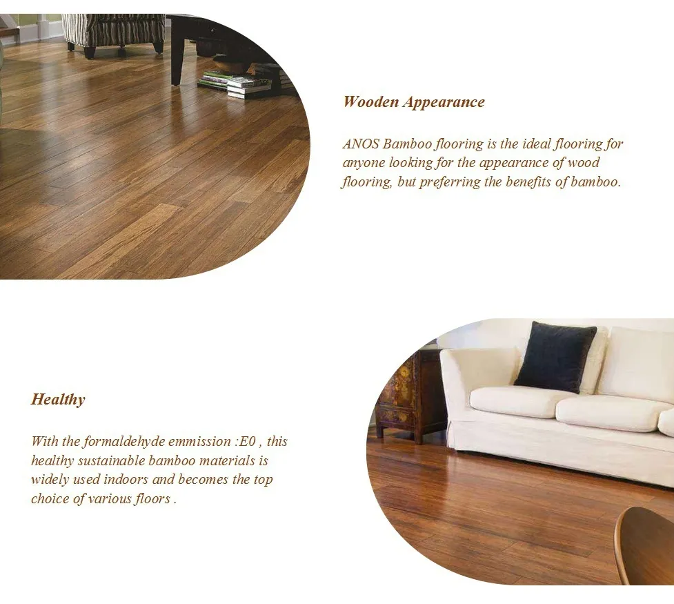 E0 Grade Home Decoration Kindergarden Bamboo Wooden Flooring Indoor Bamboo Floor