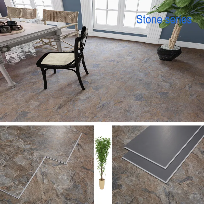 Easy Installation Click System Voc Free PVC Vinyl Click Floor/Spc Click Vinyl Flooring