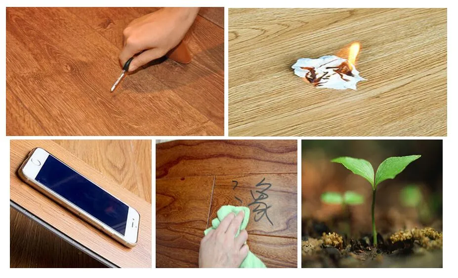 Easy Installation Click System Voc Free PVC Vinyl Click Floor/Spc Click Vinyl Flooring