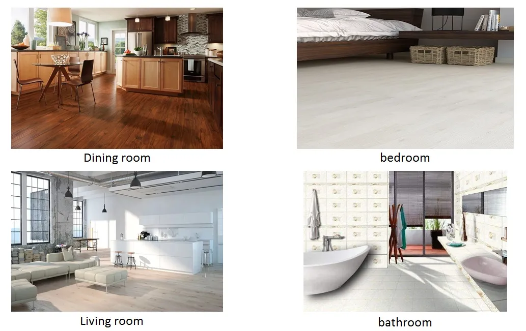 Easy Installation Click System Voc Free PVC Vinyl Click Floor/Spc Click Vinyl Flooring