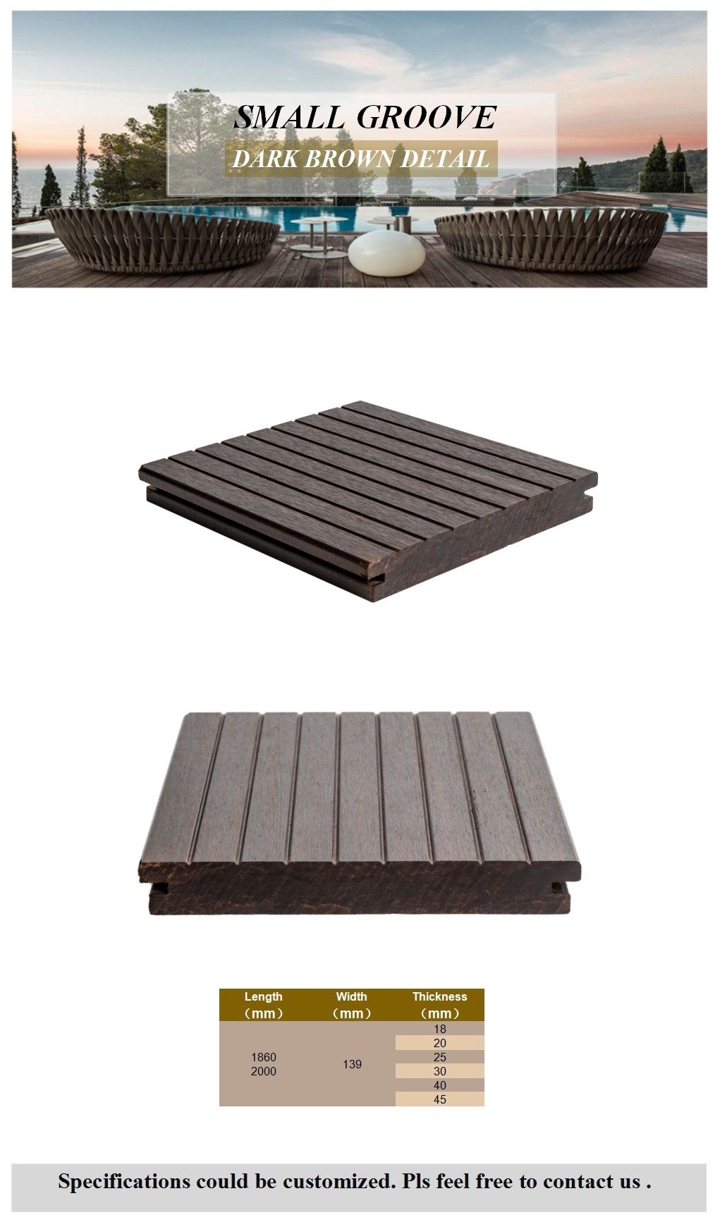 Easy Installation Extrusion Bamboo Products Composite Outdoor Bamboo Floor