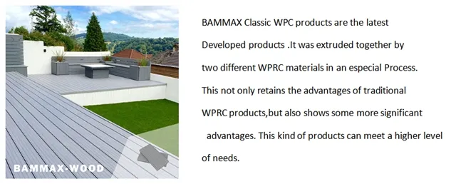 Easy Installation Water Proof Classic WPC Wood Plastic Composite Decking Plank