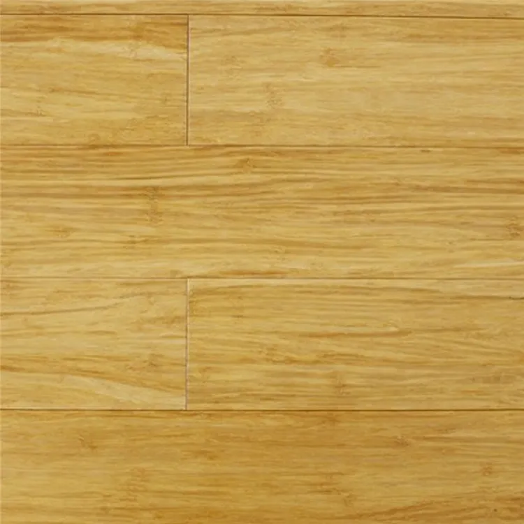 Eco Forest Bamboo Flooring Natural Color Strand Woven Bamboo Durable Click Lock Profile