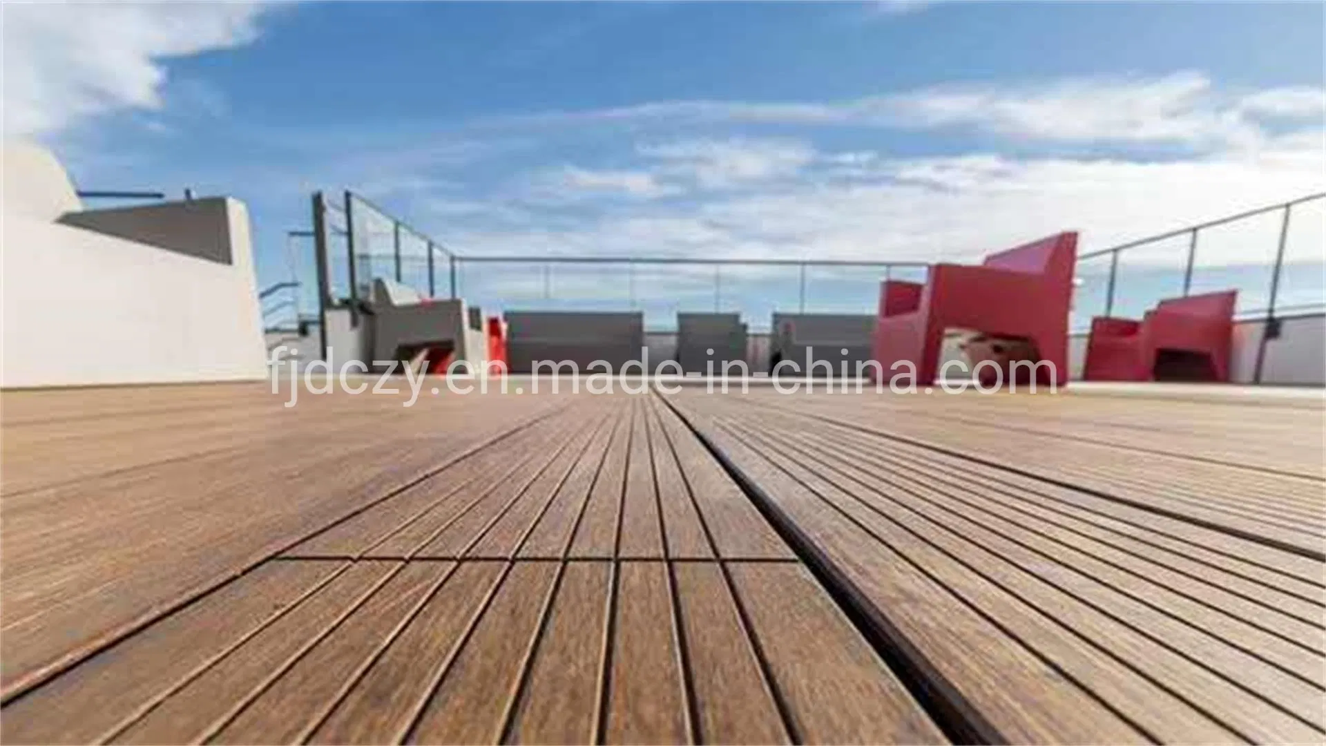 Eco-Friendly Anti-UV Anti-Corrosion (Flat 20mm) Outside Bamboo Flooring