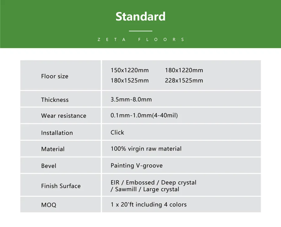 Engineered Spc Flooring High Quality Wear Resistance ABA Spc Floor