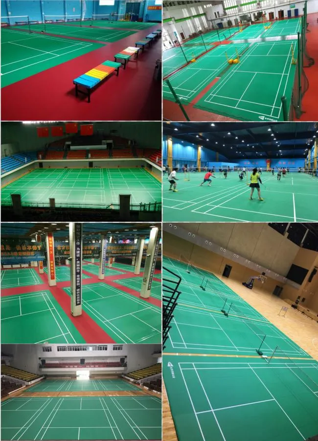 Enlio High End Indoor Bwf I Approved Badminton Flooring Crystal Type