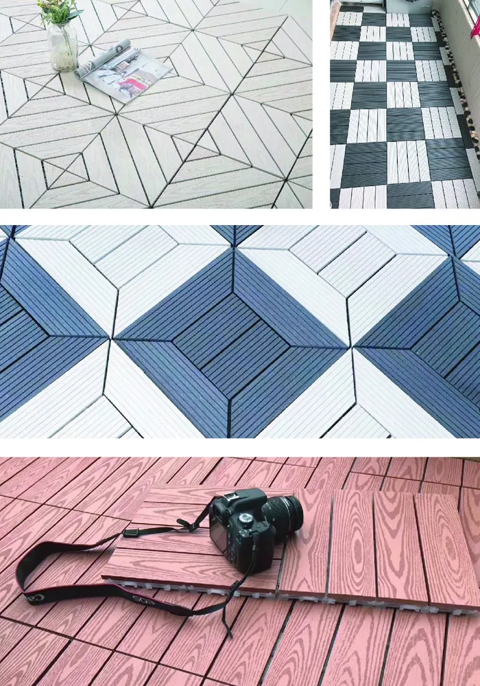 Environmentally Friendly Won′t Crack or Warp Excellent Fire Rating Outdoor Interlocking Deck Tiles