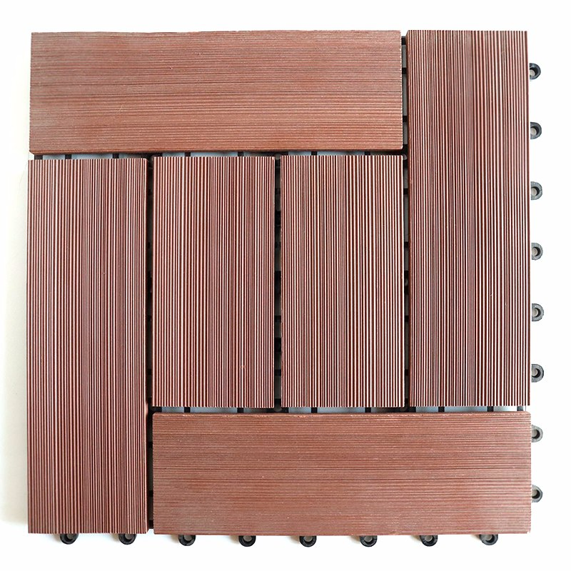 Environmentally Friendly Won't Crack or Warp Excellent Fire Rating Outdoor Interlocking Deck Tiles