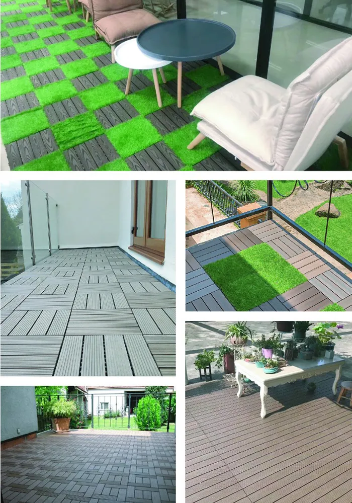 Environmentally Friendly Won′t Crack or Warp Excellent Fire Rating Outdoor Interlocking Deck Tiles