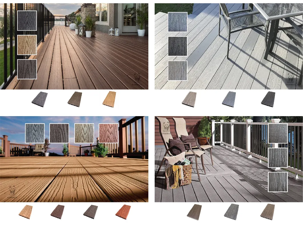 EU-Welcomed M-Shape Easy to Install Better Ventilate Drainage WPC Flooring Decking