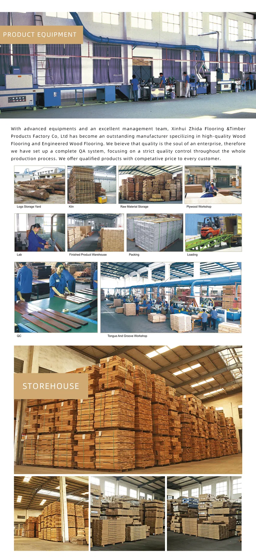 Factory Direct High Class Building Material Laminate Laminated Engineered Wood Flooring at Lowes