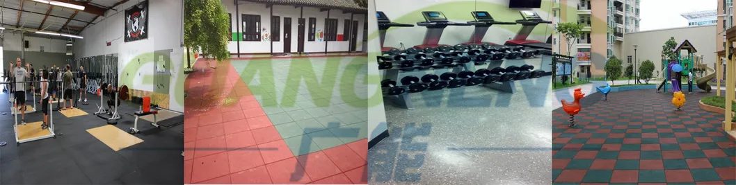 Factory Price Interlocking Colorful Outdoor Sports Rubber Floor Tile with En1177 Certificate