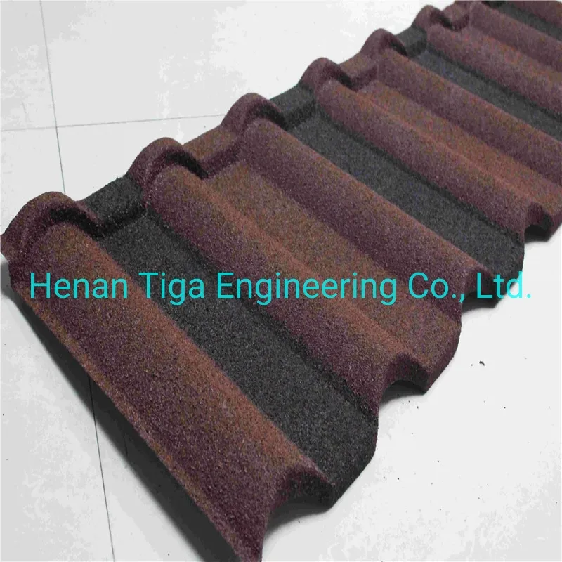 Factory Wholesale Color Stoned Gravel Coating Metal Roofing Tiles