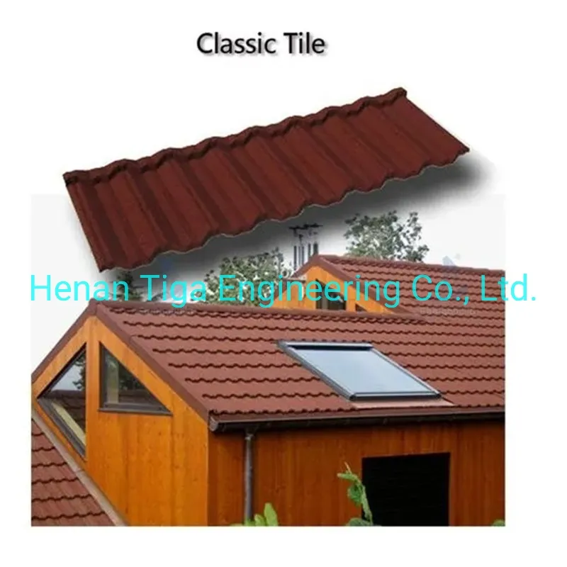 Factory Wholesale Color Stoned Gravel Coating Metal Roofing Tiles