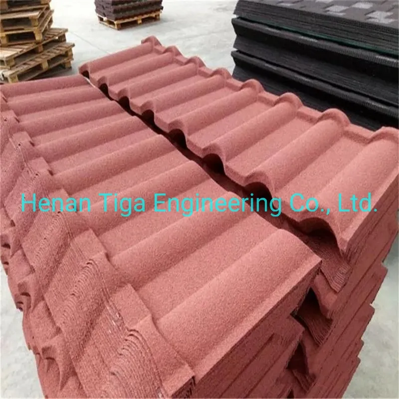 Factory Wholesale Color Stoned Gravel Coating Metal Roofing Tiles