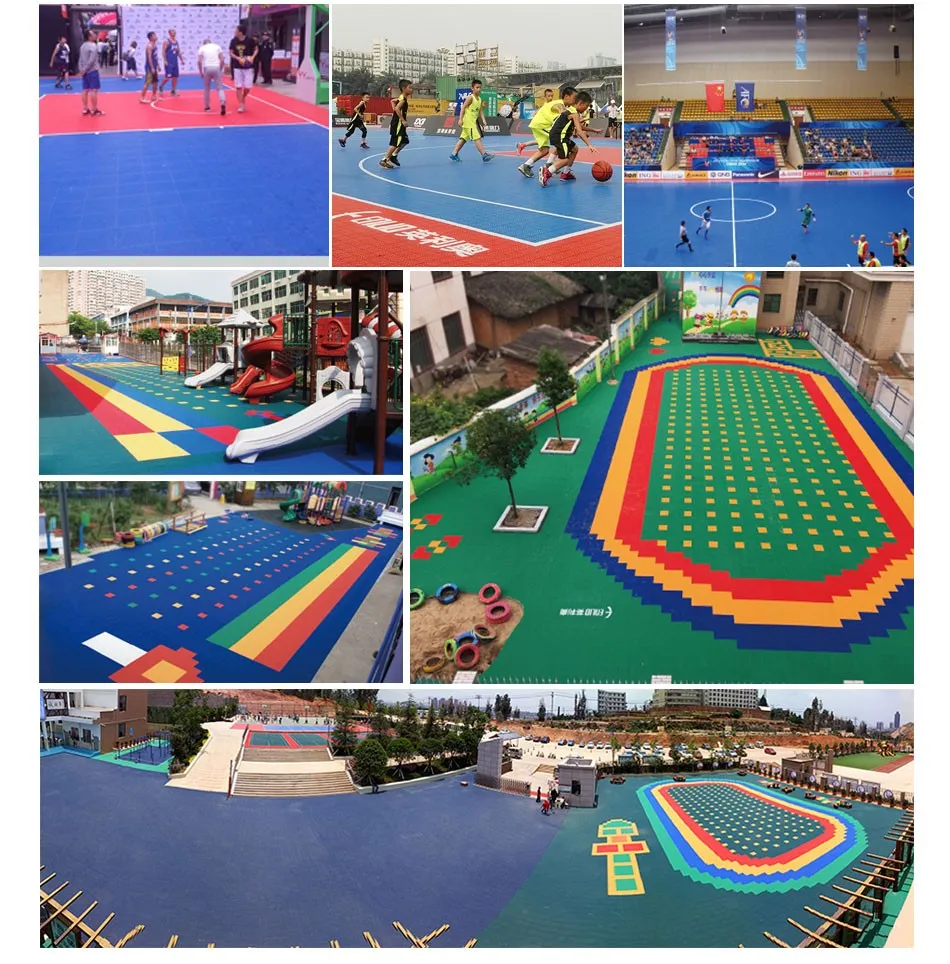 Fiba Basketball Flooring Interlocking Court Tile
