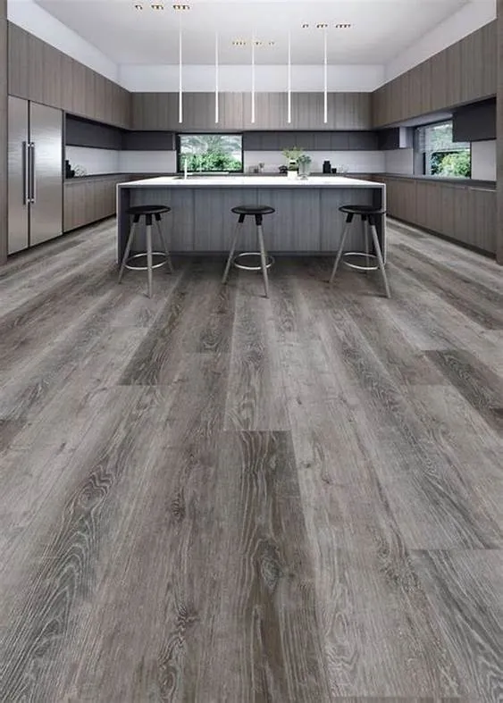 Fire Resist Patent Click Lock Spc Flooring PVC Vinyl Tile for Kitchen
