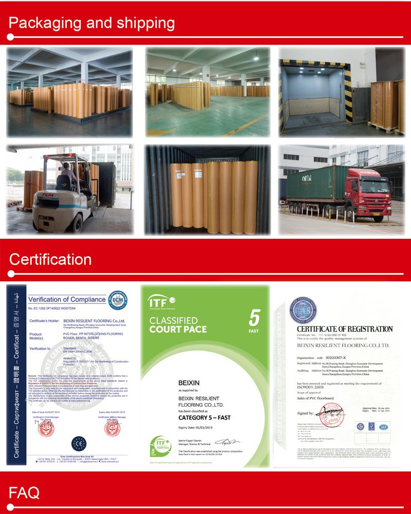 Fire Resistant Safety Flooring for Airport -2.0mm Bxsf20-7201