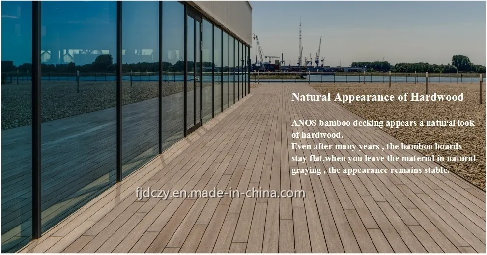 Fireproof (Bf1-S1) Waterproof Exterior Decking Outdoor Bamboor Composite Decking