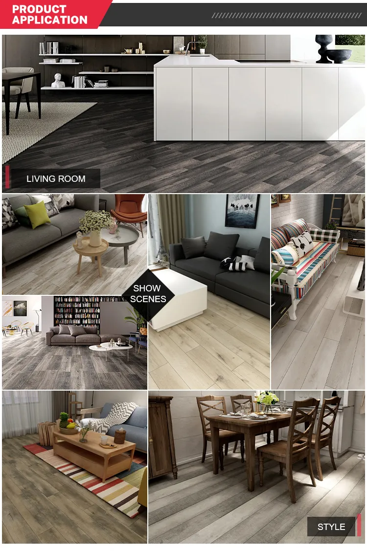 Floorscore Formaldehyde Free Uniclic Locking System Vinyl Plank Spc Flooring