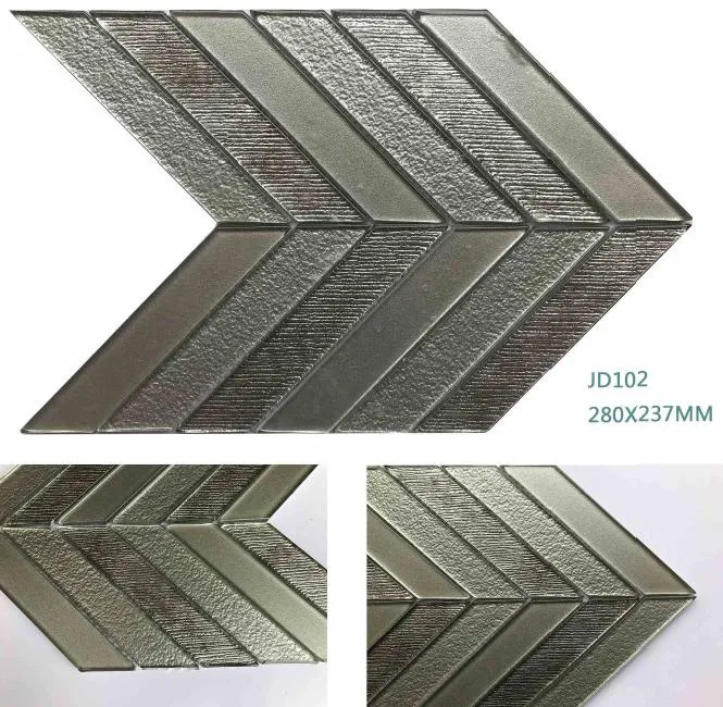 Foshan Manufacturer Arrow Glass Mosaic Tiling for Interior Home-Jd102
