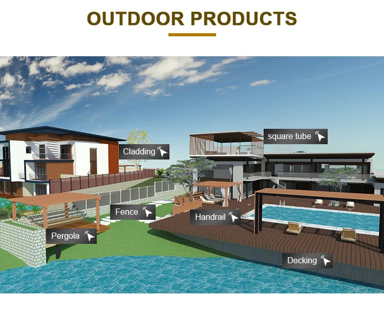 Foshan Mexytech Composite Wood Decking Oak Flooring for Outdoor Terrace Composite Traditional Classic Style