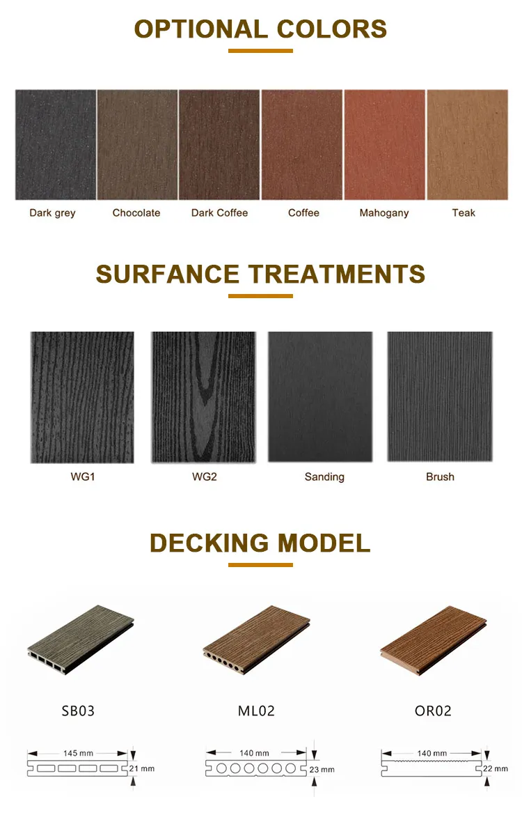 Foshan Mexytech Composite Wood Decking Oak Flooring for Outdoor Terrace Composite Traditional Classic Style