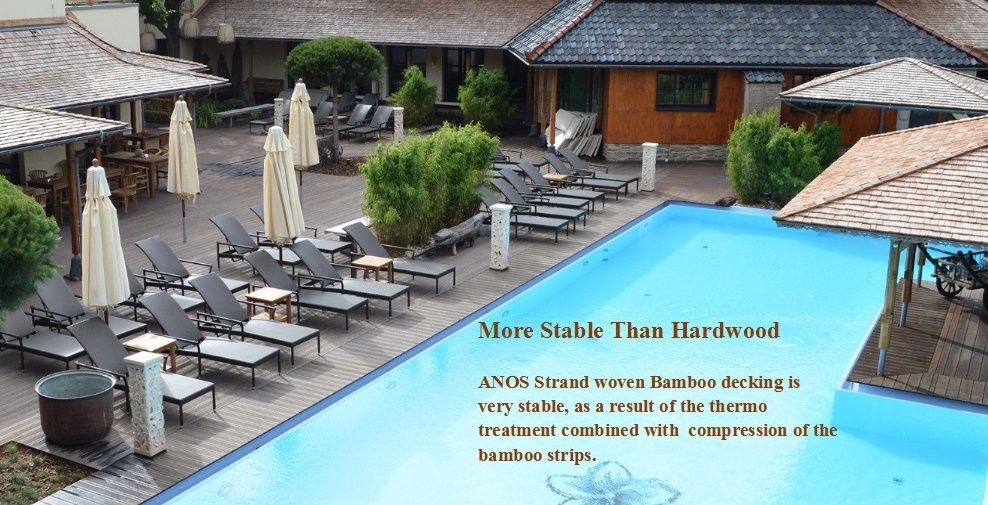 Freeze Resistant Outdoor Bamboo Wood Like Laminated Floors