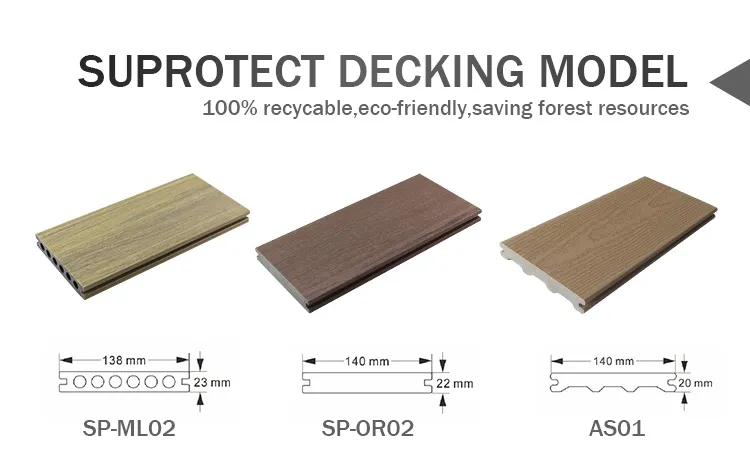 Garden Water-Proof Acid Resistance Co-Extrusion Chinese Cedar Wood Lumber
