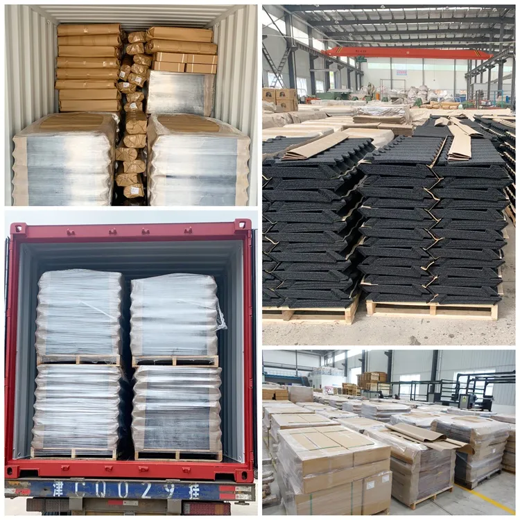 Ghana Stone Coated Aluzinc Steel Solar Roof Tiles Light Ivory Mabati Roofing 1340*420 mm