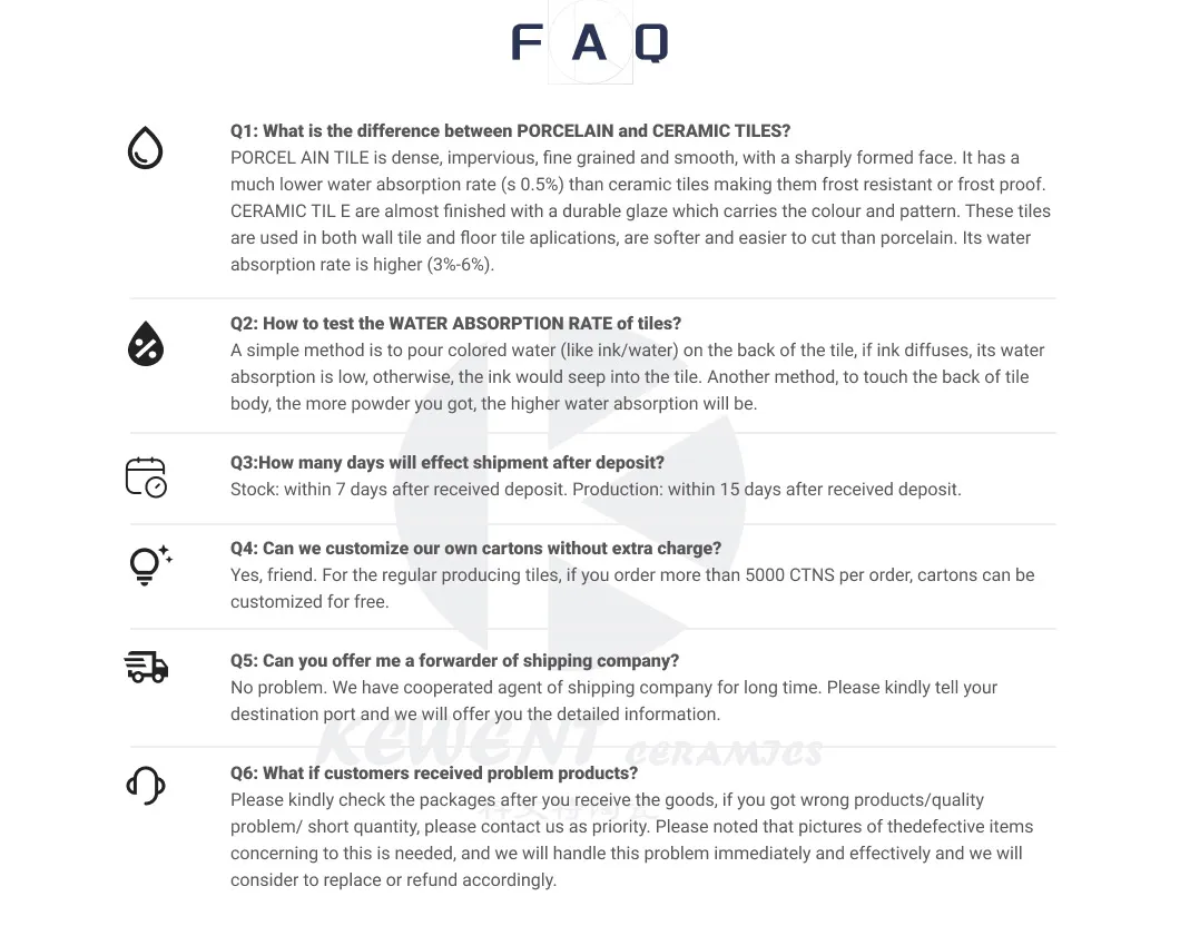 Glazed Ceramic Wall Tile for Kitchen Decoration Dining Room 63011