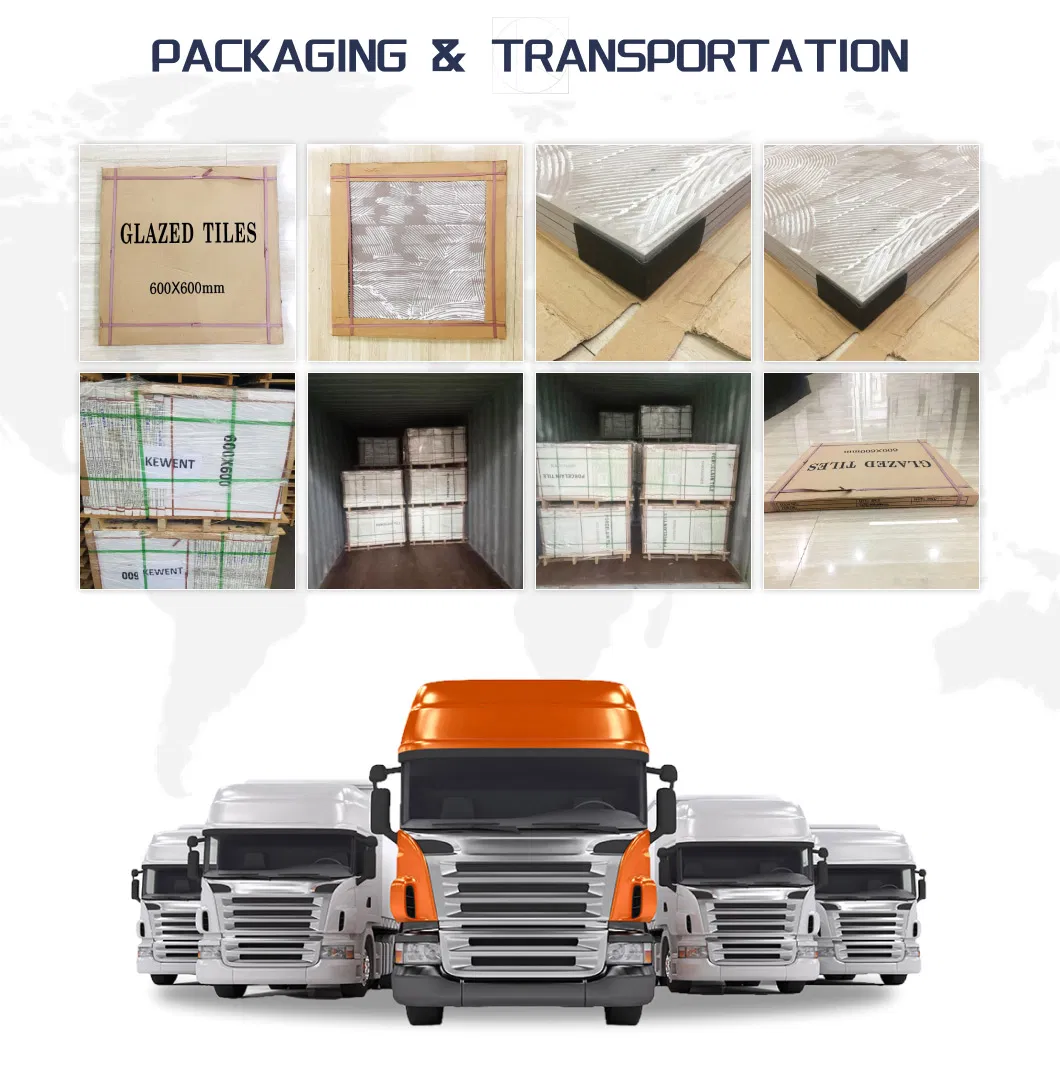 Glazed Ceramic Wall Tile for Living Room Interior Flooring 63011