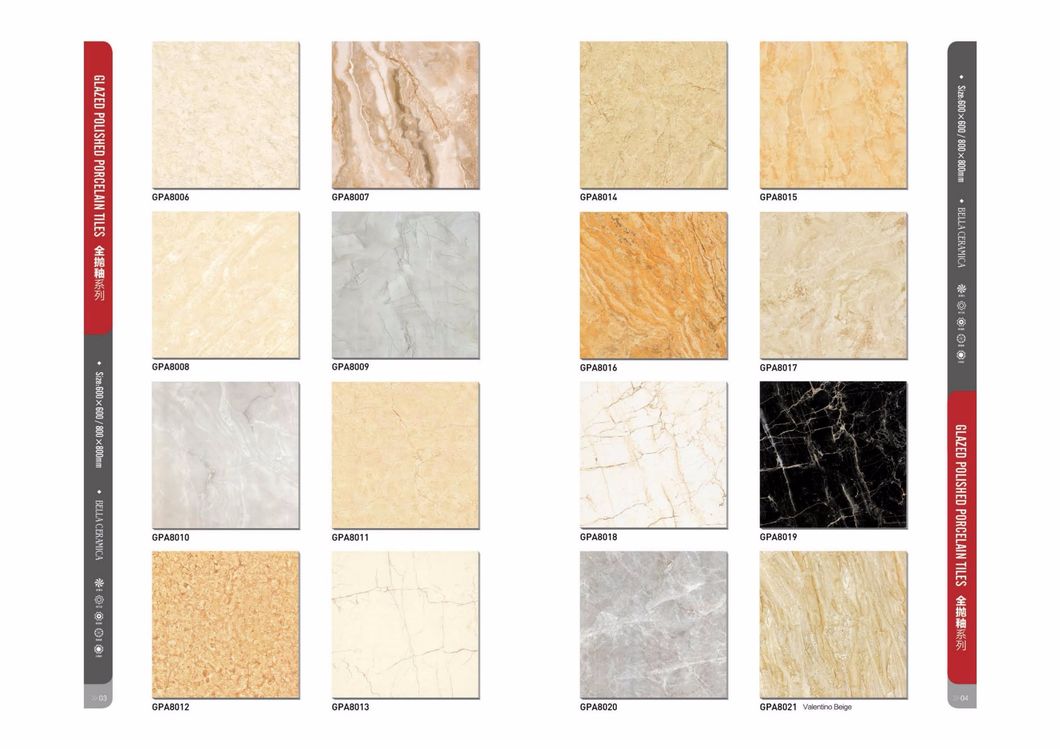 Golden Sofitel Marble Look Full Glazed Polished Porcelain Floor Tiles 36X36 Inches Porcelain Tiles