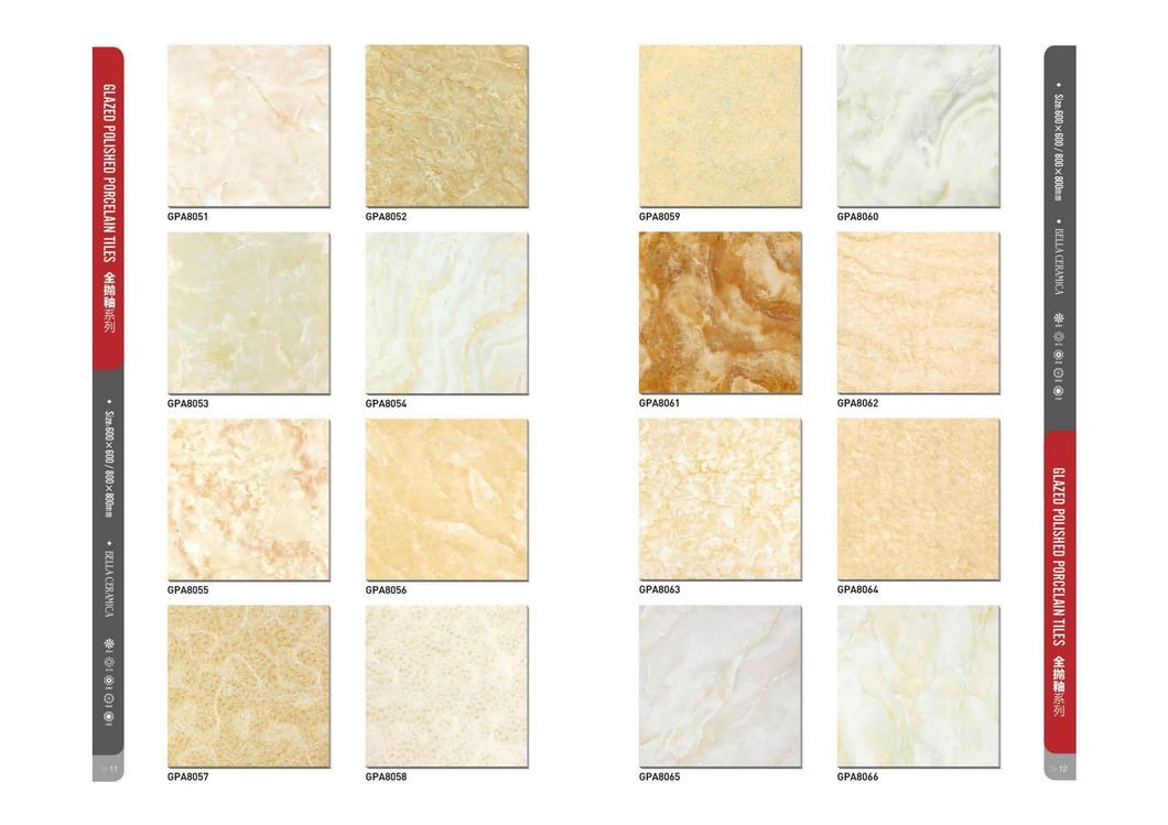Golden Sofitel Marble Look Full Glazed Polished Porcelain Floor Tiles 36X36 Inches Porcelain Tiles