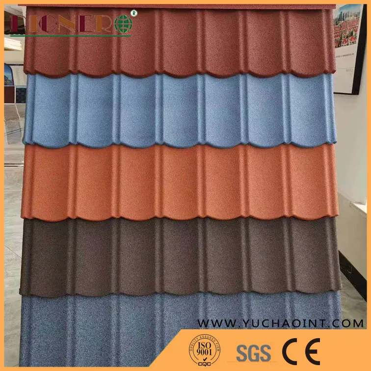 Good Price 1340 X 420 mm Lightweight Stone Coated Metal Roof Tile