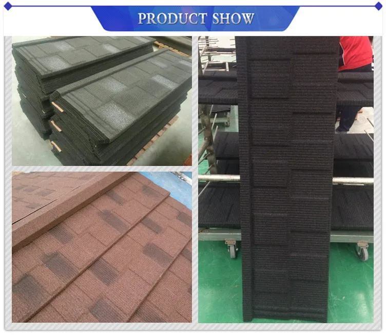 Good Quality Ral Colors 1340*420mm Stone Coated Metal Roof Tile