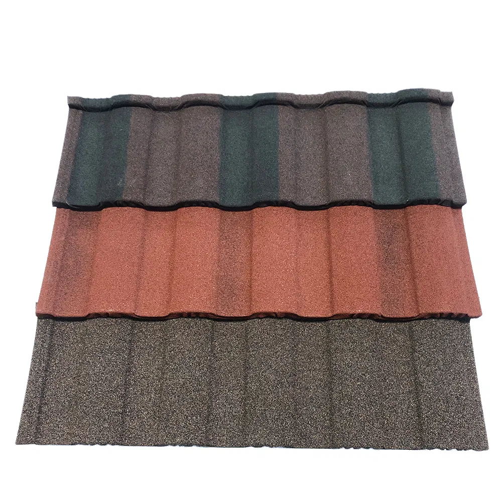 Good Quality Ral Colors 1340 *420mm Stone Coated Metal Roof Tile
