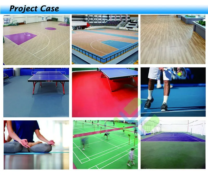Green Snaked Pattern PVC Sport Floor for Table Tennis Court with Ce Bwf Itf Ittf Certificate