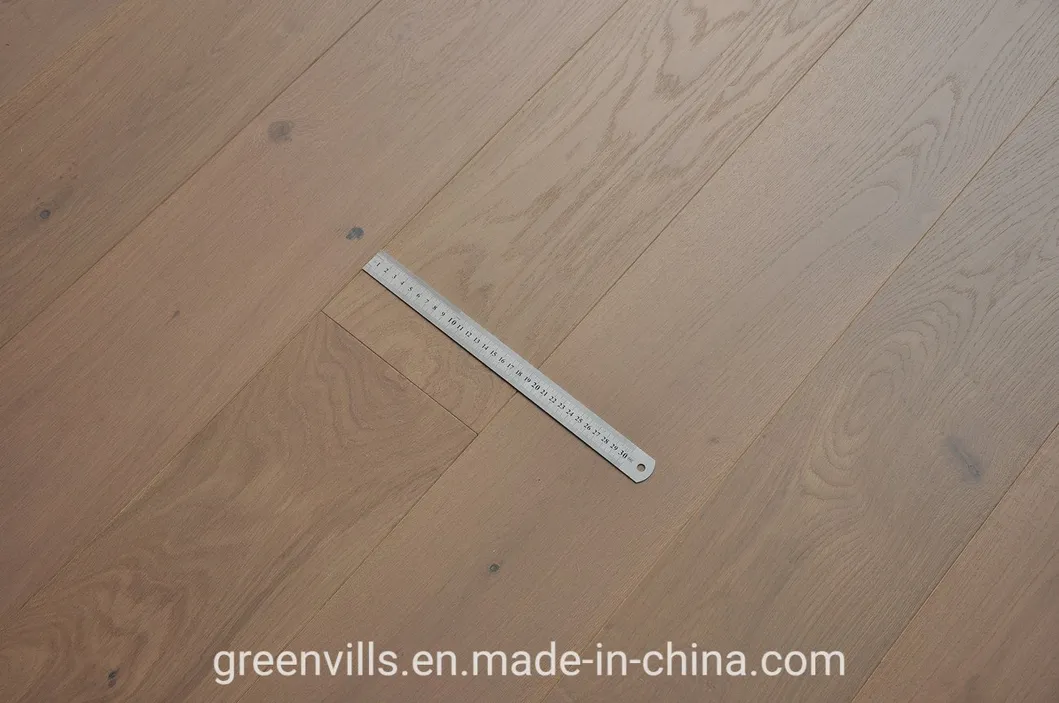 Grey European White Oak Wood Flooring Engineered Hardwood Flooring, Parquet Flooring with CE