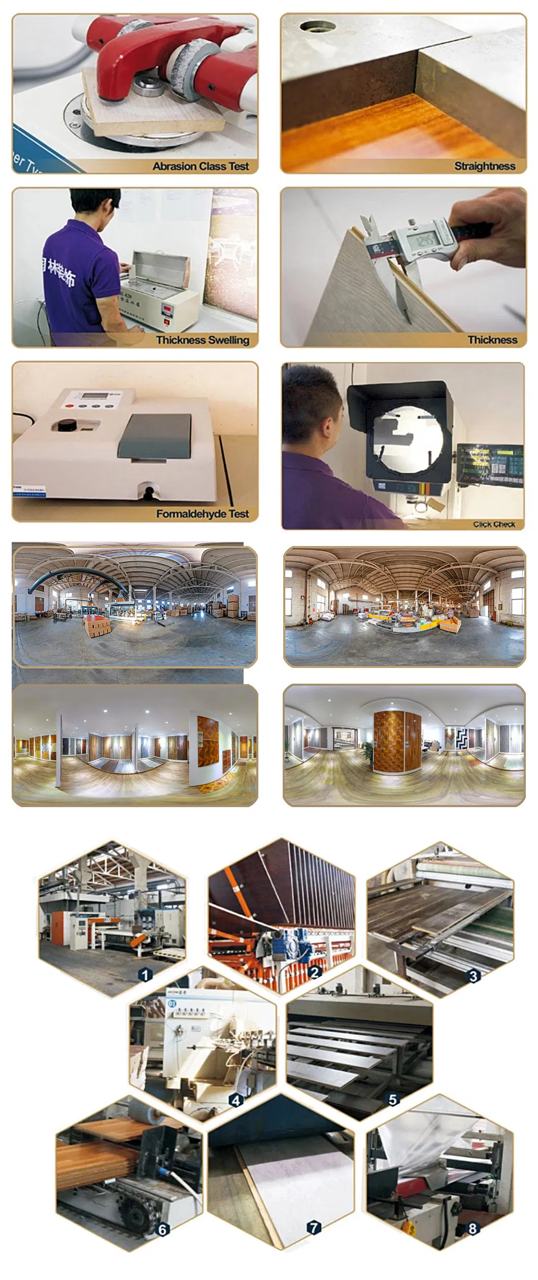 Handscraped Vinyl Plank Laminated Laminate Wood Wooden Flooring